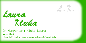 laura kluka business card